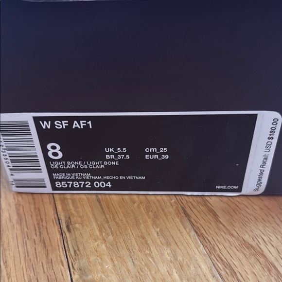 Women Nike Air Force 1 High Top Sneakers Light Bone Size 8 - Picture 3 of 8